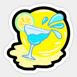 Summer Warm Tropical Sunny Beach Vacation Bathing Sticker